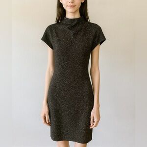 Zara Black and Silver Mini Dress